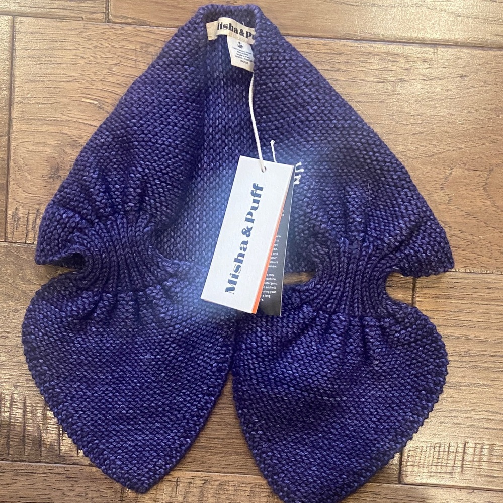 Misha And Puff Purple Sledding Scarf